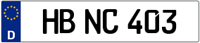Trailer License Plate